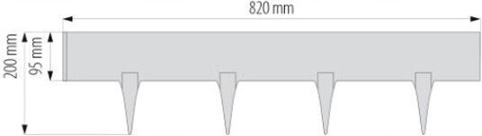Plastic Fence Roll in Brown Color 20x82cm
