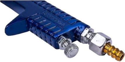 Compressed Air Spray Paint Gun Foxmag24 125ml Tank Capacity 1.2mm Nozzle Diameter Blue