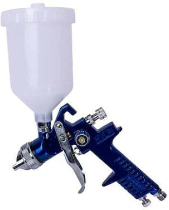 Compressed Air Spray Paint Gun Foxmag24 125ml Tank Capacity 1.2mm Nozzle Diameter Blue