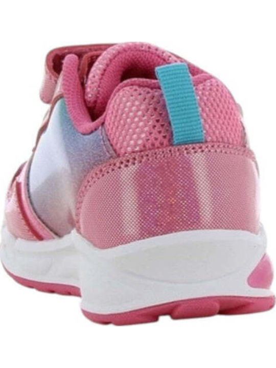 Magic Παιδικά Sneakers Ανατομικά με Σκρατς & Φωτάκια Φούξια