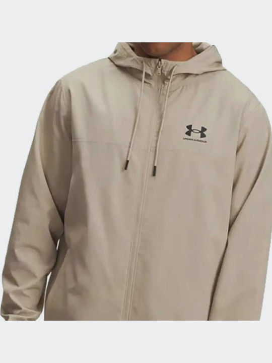 Athletic Jacket Windproof Beige