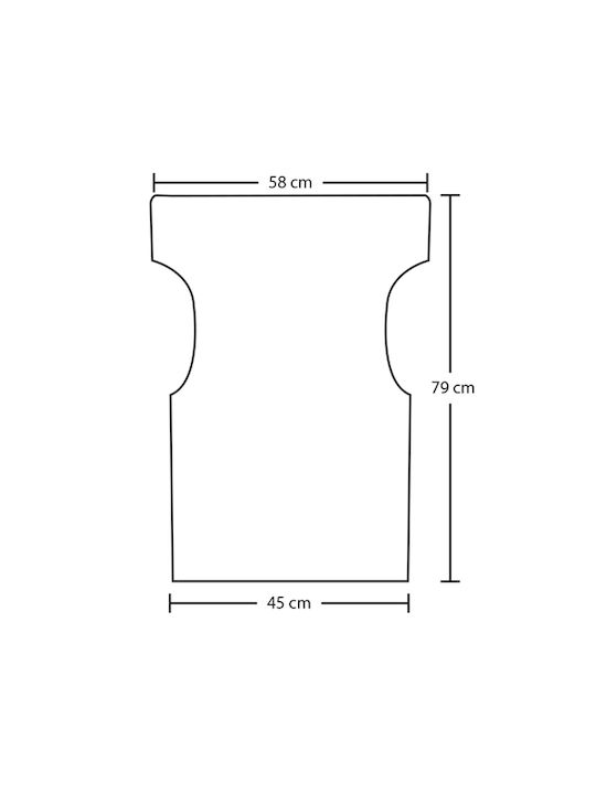 Zita Plus Πανί Καρέκλας Σκηνοθέτη Τορίνο Κίτρινο 58x79εκ.