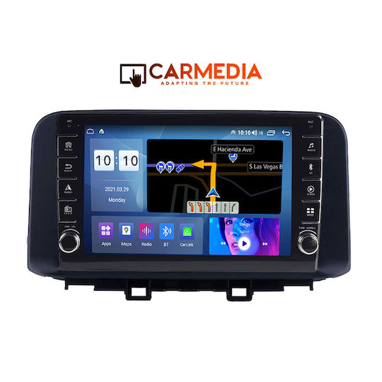 Carmedia Auto-Audiosystem für Hyundai Kona 2017 (Bluetooth/USB/WiFi/GPS/Apple-Carplay/Android-Auto) mit Touchscreen 10"