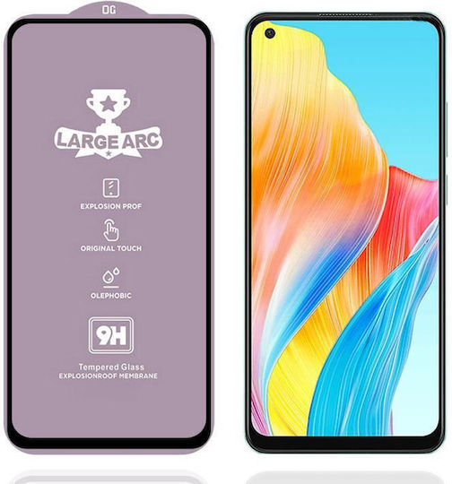 Oppo A78 4G 9H 0,4mm Hochwertige Aluminium Große Bogen Gehärtete Glasfolie