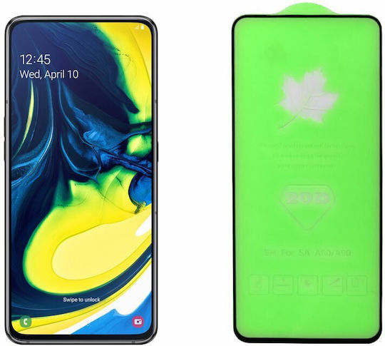Idol 1991 0.25mm Full Glue Tempered Glass Black (SAMSUNG A80)