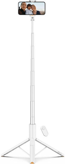 Tech-Protect L09s Selfie Stick Τρίποδο Κινητού Bluetooth Λευκό