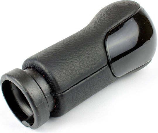 Black Leather Gear Shift Knob Suitable Ford Fiesta Mk5 Connect Fusion