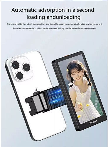 Kingma Phone Magnetic Vlog Selfie Monitor Screen 4.95' Vl-ph05 Max Black