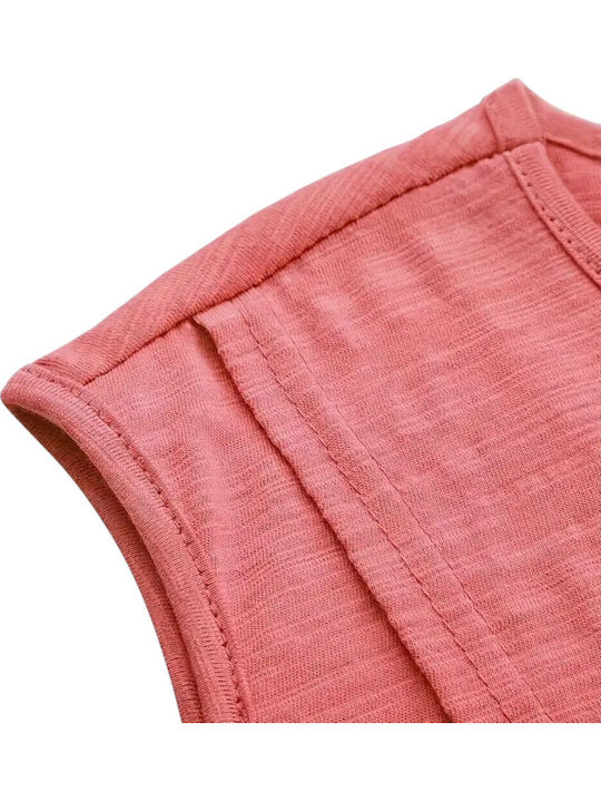 Coral Sleeveless Nursing Top Queen Mother