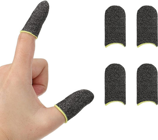 Gaming Finger Sleeves Profesionale Telefon Tablet Skdr Hyperflex Fs3 Negre Galbene