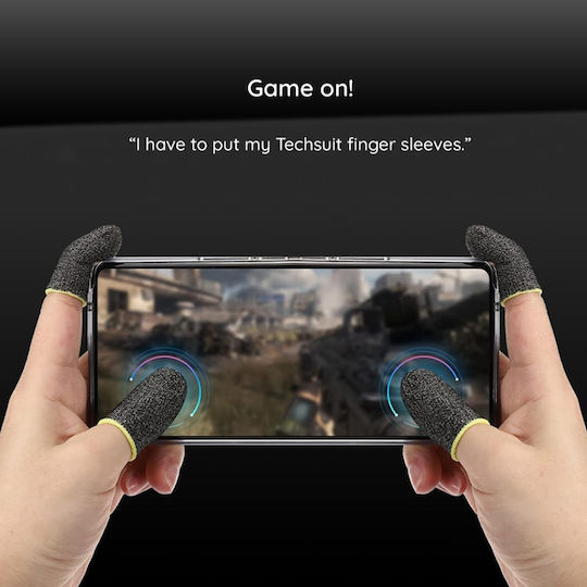 Gaming Finger Sleeves Profesionale Telefon Tablet Skdr Hyperflex Fs3 Negre Galbene