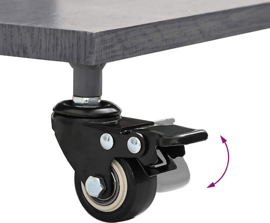 vidaXL Klappbarer Schirmständer Metallisch Braun 45x45x31,5cm