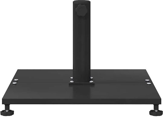 vidaXL Metallic Black Umbrella Stand 45x45x31cm