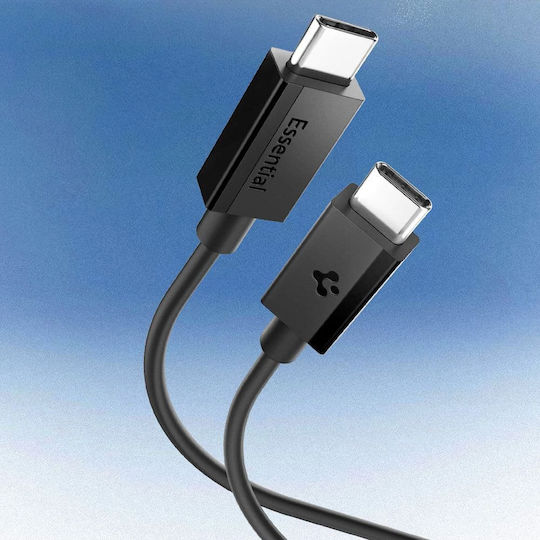 Spigen USB 2.0 Cable USB-C Male - USB-C 60W PD Black 1m ACA08718