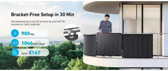 Set Panouri Solare Flexibile Anker Solix Fs20 225W 4 Bucăți