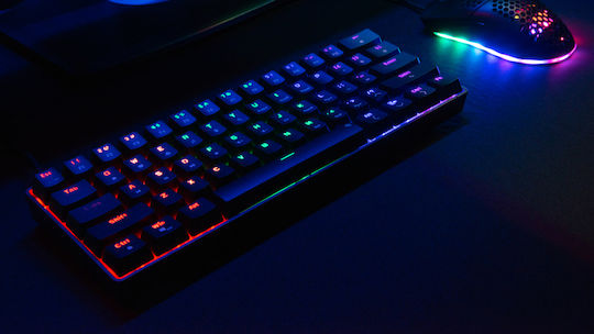 SpeedLink ATMOS RGB Rainbow Gaming Tastatură Mecanică 60% cu Custom Brown comutatoare și iluminare RGB (Engleză US)