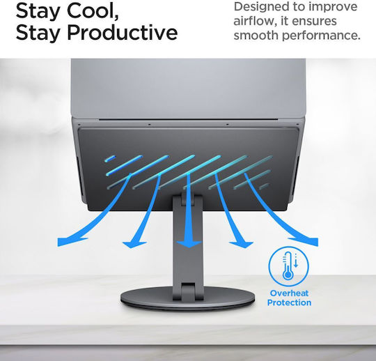 Spigen LD204H Stand für Laptop bis zu 15.6" Gray