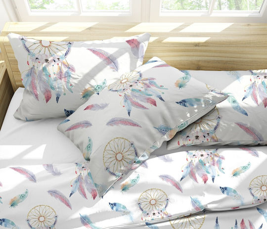 Alcam Σετ Ημίδιπλο 180x200εκ. Dream Catcher Πολύχρωμο 3τμχ Alcam Σετ Ημίδιπλο 180x200εκ. Dream Catcher Πολύχρωμο 3τμχ