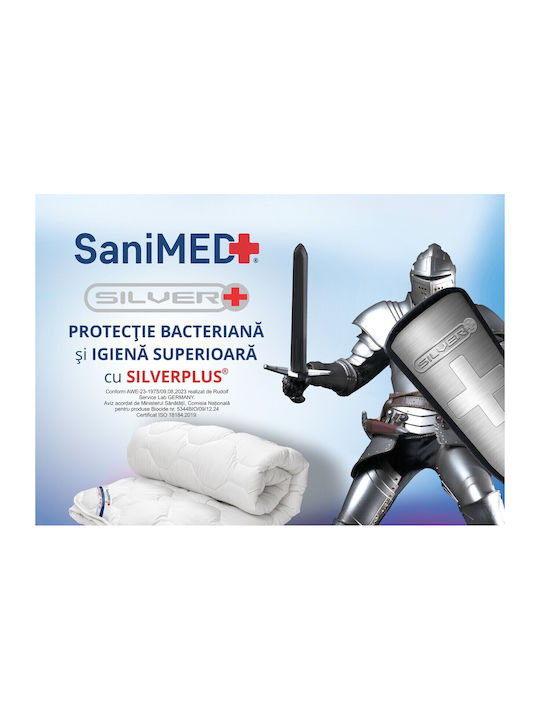 Alcam Pilotă Semi-dublu 180x200cm Alb 250 g/mp²Gsm
