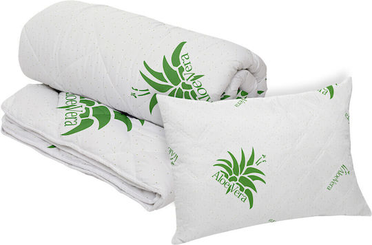 Alcam Duvet Set Single 140x200cm Aloe Vera Essence Green 3pcs 350 GSMGsm