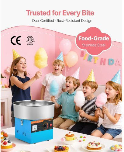Vevor Candy Floss Maker 12.192cm Blue