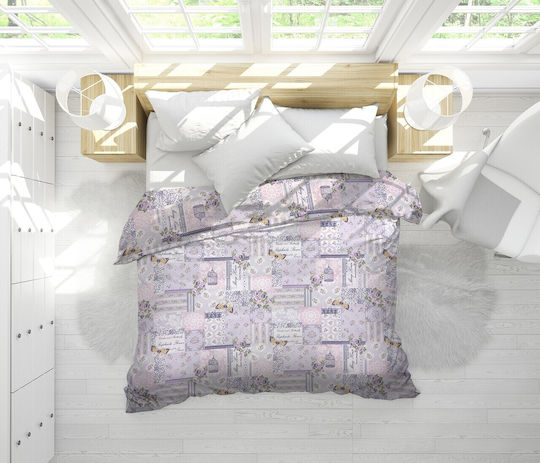 Alcam Raphaela Tagesdecke Doppelbett Mikrofaser Flieder 200x220cm