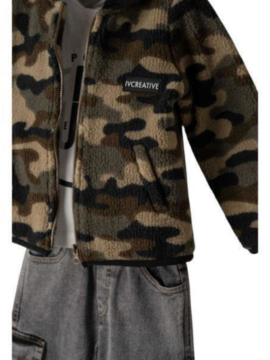Kids' Set with Pants Winter 3pcs Khaki