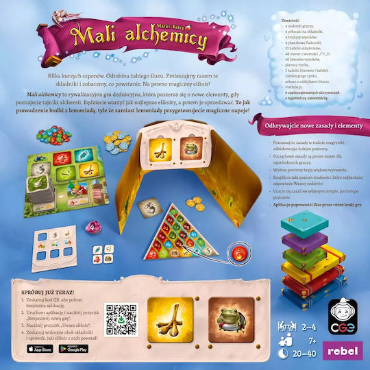 Board Game Little Alchemists for 2-4 Players 7+ Years Old Rebel Games