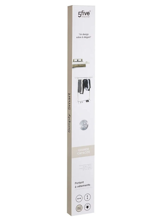 Kleiderständer Teleskopisch Silber 190x52x173cm