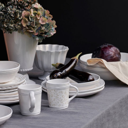 Laura Ashley Artisan Cană Ceramică Albă 350ml LA 1buc