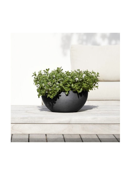 Ecopots Γλάστρα Πλαστική Anthracite 30x30x14εκ.