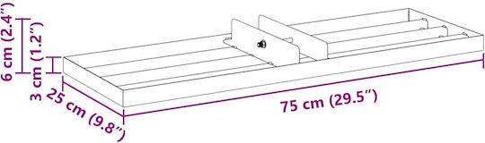 Vidaxl Replacement Head Garden Straightener 75 X 25 X 6 Cm