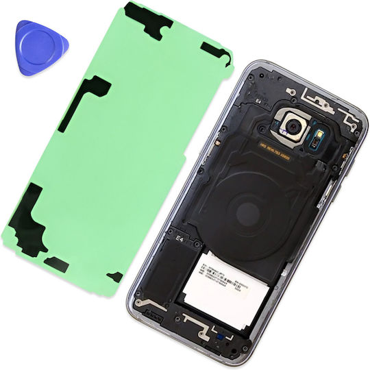 Clappio Adhesive Rear Glass Front Samsung Galaxy S7 Edge Green