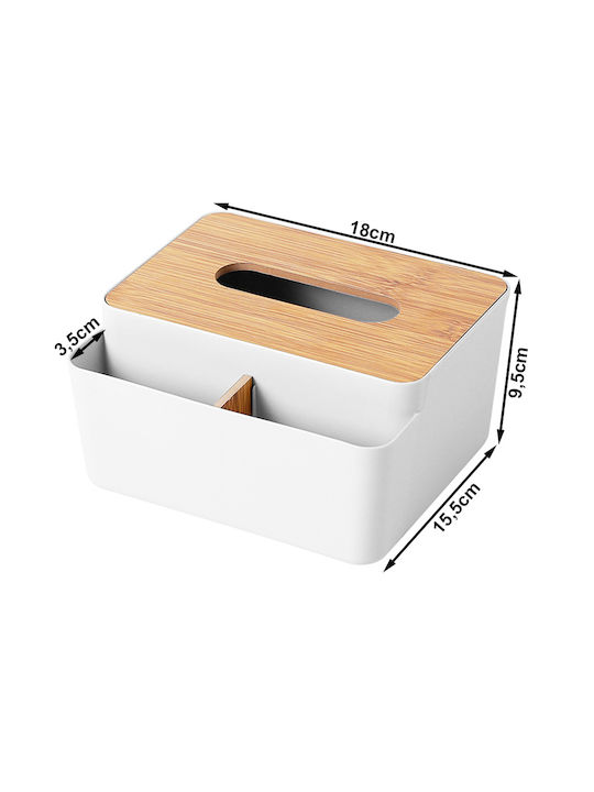 Wooden Tissue Holder Gray 24634V