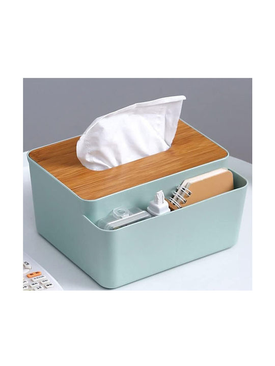 Wooden Tissue Holder Gray 24634V