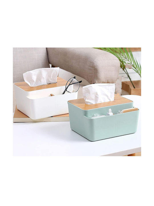 Wooden Tissue Holder Gray 24634V