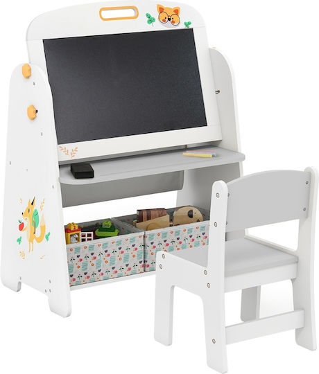 Costway Kids Magnetic Board / Blackboard / Markerboard