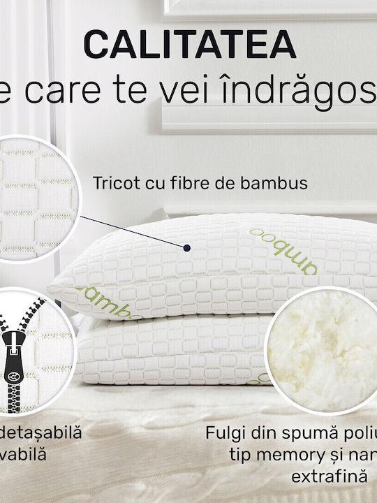 Essience Essience Premium Collection Bamboo Kopfkissen Schlaf Memory-Schaum 50x70cm 2 Stück