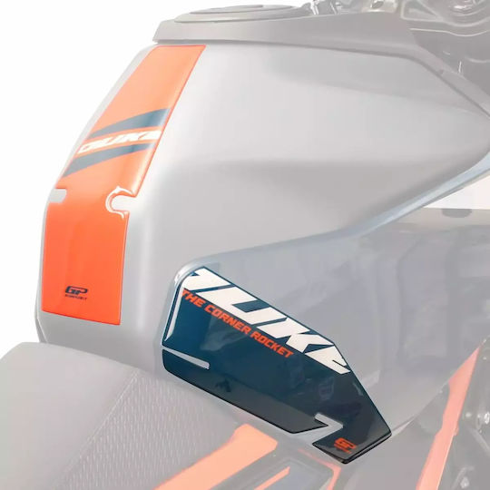 Gpk 3d Σετ Tank Pad Ktm Duke 390 2024-2025 Πορτοκαλί Γαλάζιο