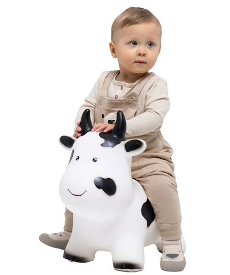 Gerardo’s Toys Hop Hop Cow Jumpy White