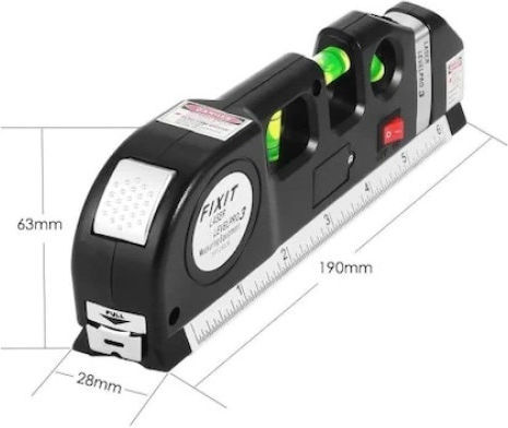 Selbstnivellierend Linear Laser-Wasserwaage mit Arbeitsbereich 2.5m