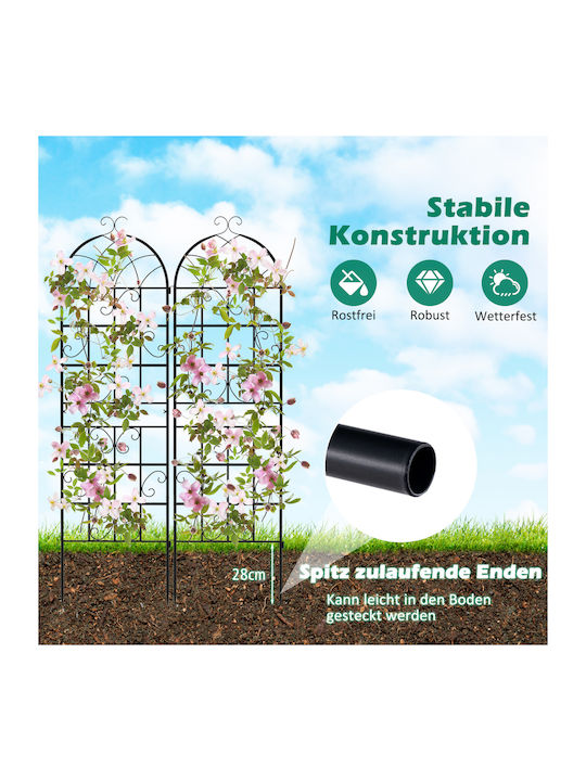 Grătar De Grădină Din Metal 180x50cm Negru GT4358DK Grătar De Grădină Din Metal 180x50cm Negru GT4358DK