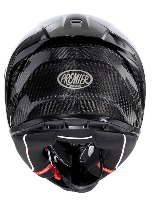 Premier Hyper Gloss Carbon Motorcycle Helmet Full Face ECE 22.06 1370gr
