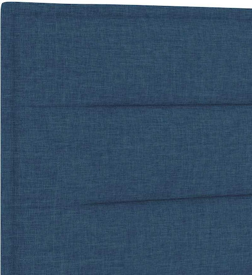 vidaXL Kopfteil für Bett Stoff Blau 100x88 cm