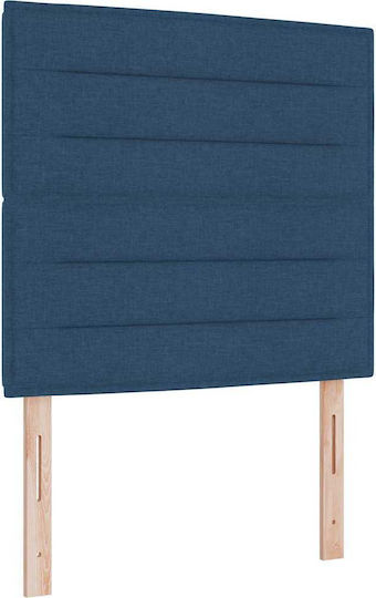 vidaXL Kopfteil für Bett Stoff Blau 100x88 cm