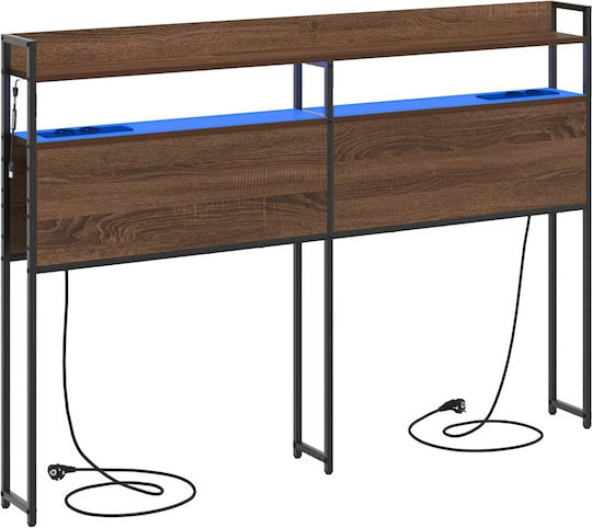 vidaXL Tăblie De Pat Din Lemn Maro Stejar 150x98cm