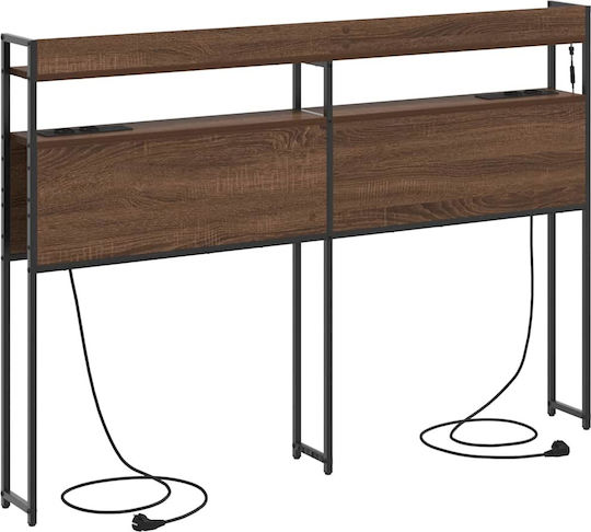 vidaXL Tăblie De Pat Din Lemn Maro Stejar 150x98cm