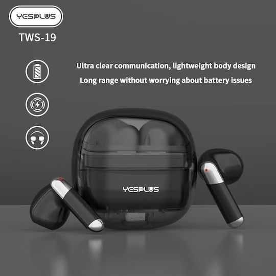 Yesplus TWS19 In-ear Bluetooth Handsfree Earphones with Charging Case Red