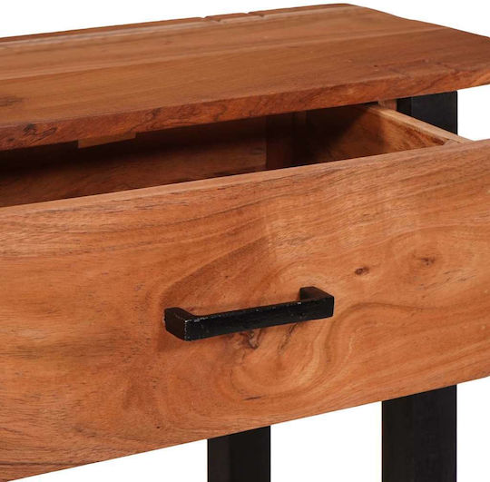 Solid Wood Console Table Coffee L110xW30xH75cm