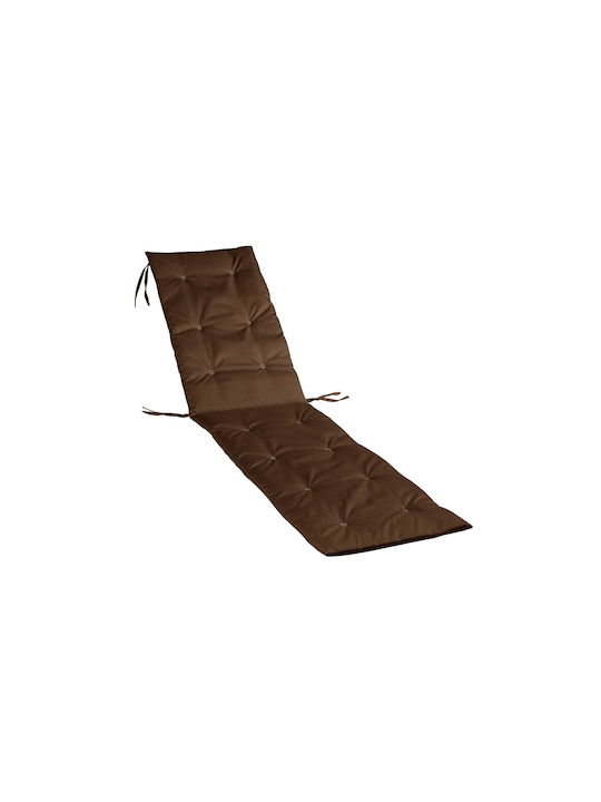 Alcam Αδιάβροχο Μαξιλάρι Ξαπλώστρας με Πλάτη Brown 50x195εκ.